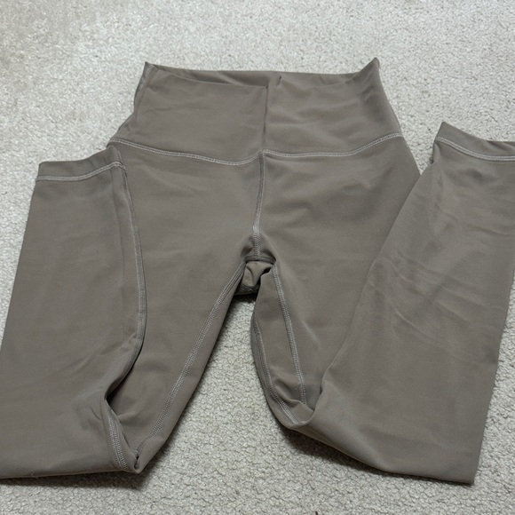 High-Waisted Taupe Leggings - Picture 1 of 3